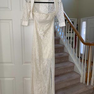 Women's White Lace Gown